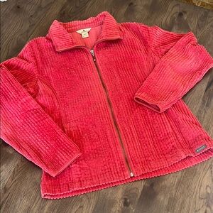 Woolrich Women's Soft Ruby Full Zip Corduroy Jacket Size Large 2291